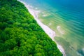 Cape Rozewie Aerial View. Baltic Sea in Poland. The northernmost area of Ã¢â¬â¹Ã¢â¬â¹Poland